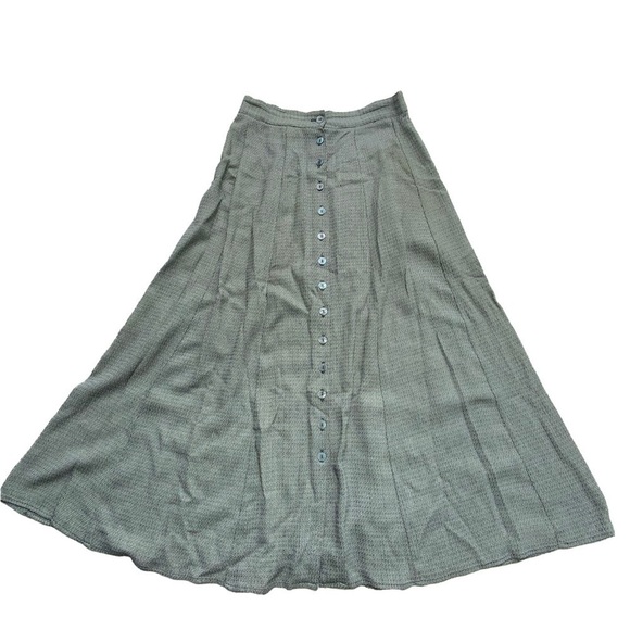 Vintage Button Up Maxi Skirt - Picture 1 of 4